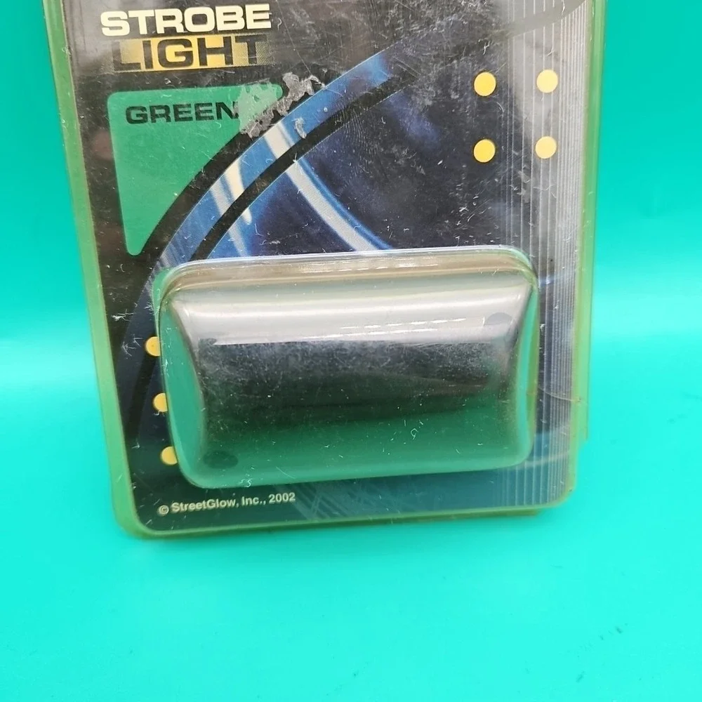Optx Streetglow Strobe Light Green NOS 2002 Vintage OPSLGR Brand New Street Glow